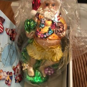 Christopher Radko Christmas ordnament Hawaiian Holiday 2001 Beautiful! New
